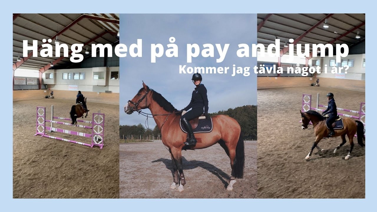 HÄNG MED MIG OCH ELISE PÅ PAY AND JUMP | kommer vi tävla något i år? ||vlogg68