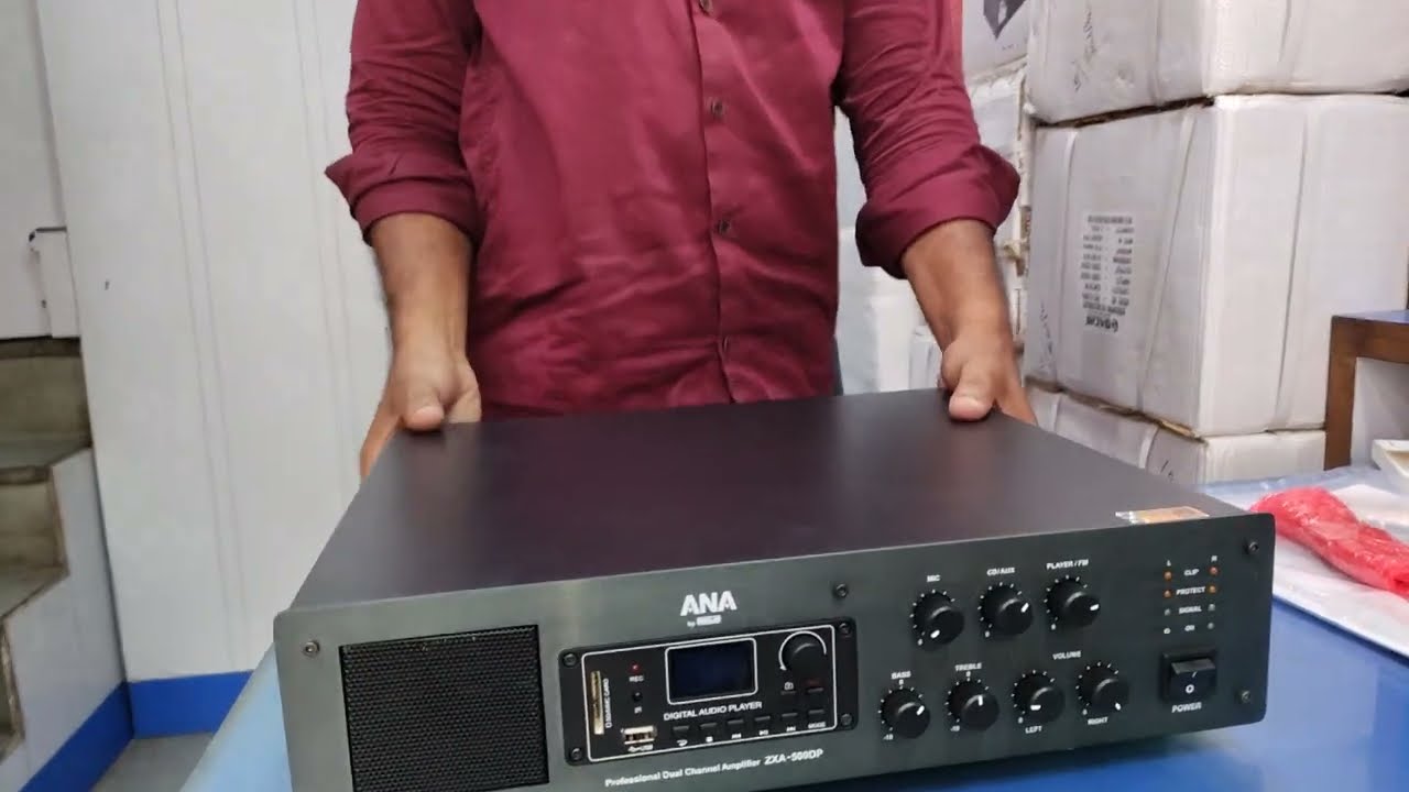 Ahuja Dual Channel Power Amplifier ZXA-500DP Operating#ahuja #dj #amplifier #ahujaspeaker