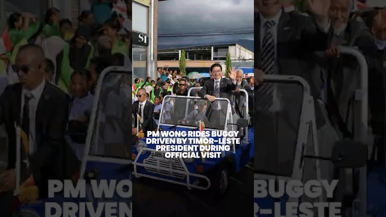 PM Wong driven around by Timor-Leste President during official visit