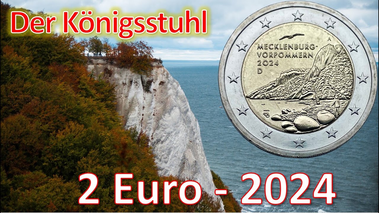 2 Euro 2024 Deutschland - Mecklenburg Vorpommern - der Königsstuhl