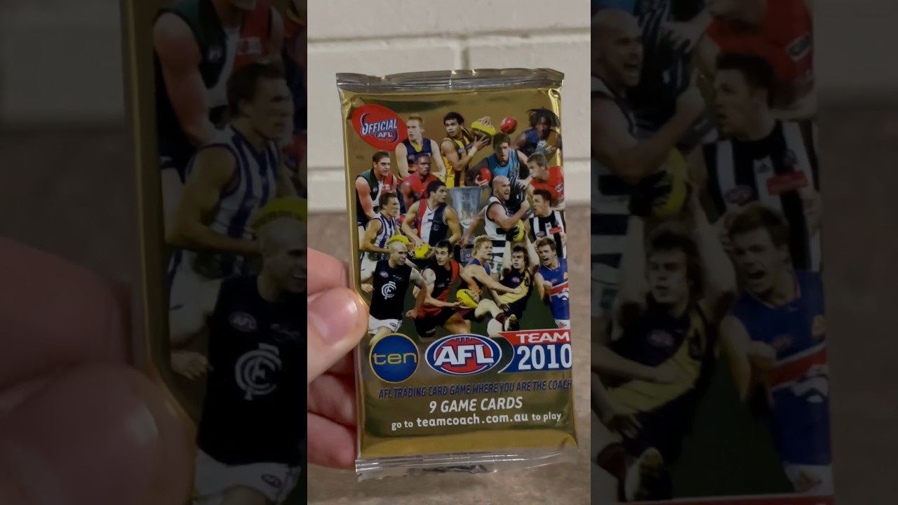 AFL TEAMCOACH 2010 PACK BREAK #afl #shorts #teamcoach