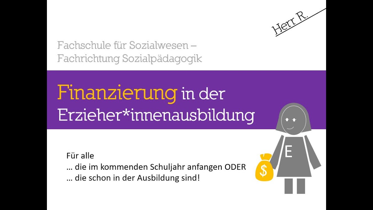 Finanzierung der Erzieher*innnausbildung