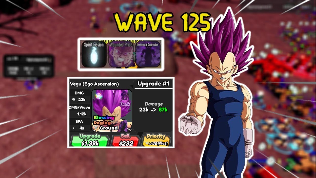 WAVE 125 EGO VEGETA SHOWCASE 7 STAR+ META PRA TUDO no ALL STAR TOWER DEFENSE