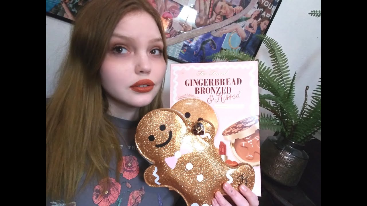 Too Faced Gingerbread bronzed & kissed set review + try on