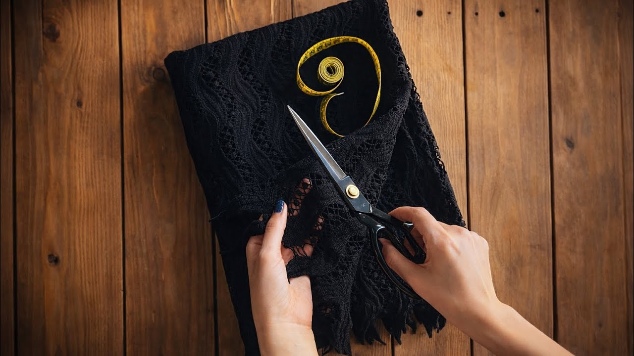 This Lace Skirt Looks EXPENSIVE but I Sewed It Myself | Easy DIY Tutorial✂️