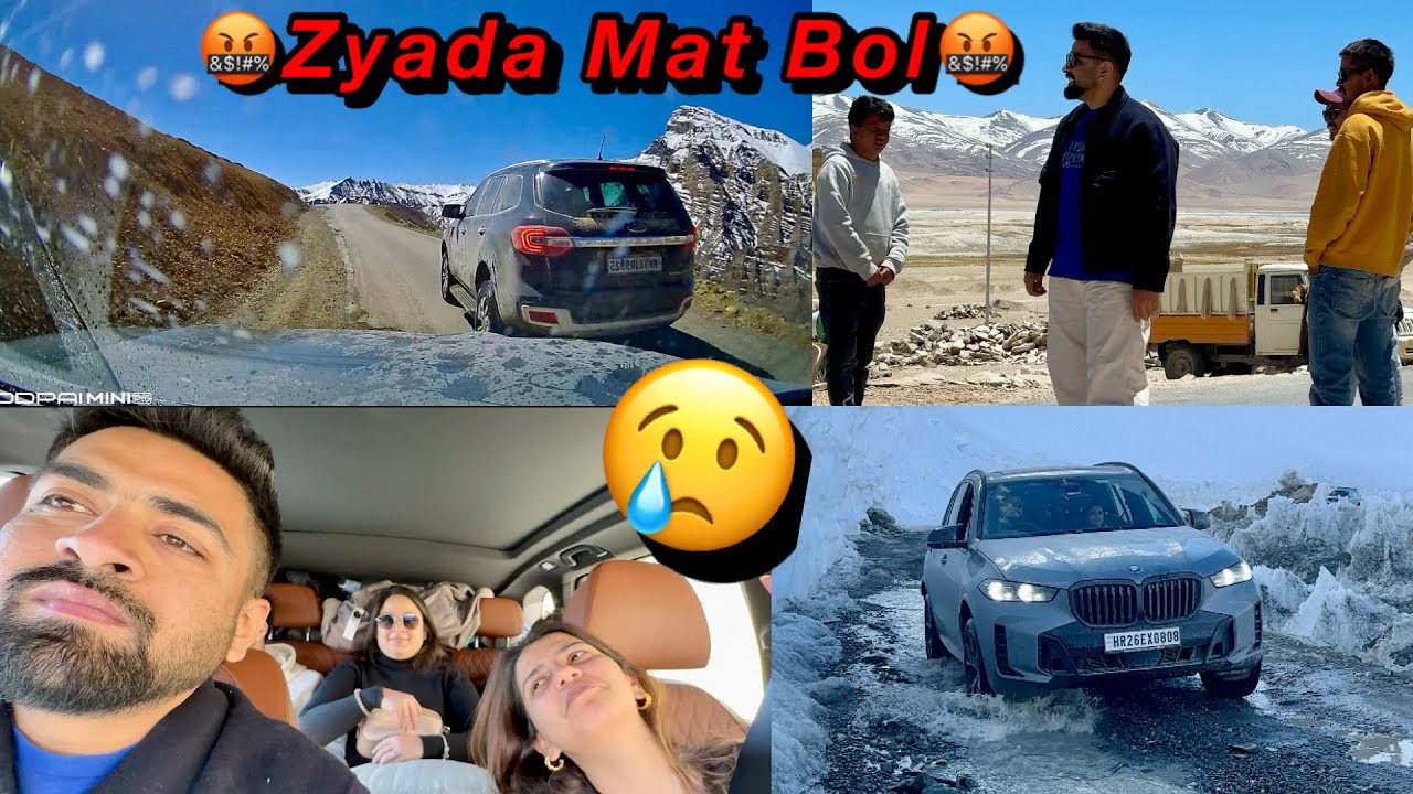 Ladakh Se Manali huyi Tagdi LADAI 🤬 | Worst Day of TRIP 😰 ROAD RAGE in LEH