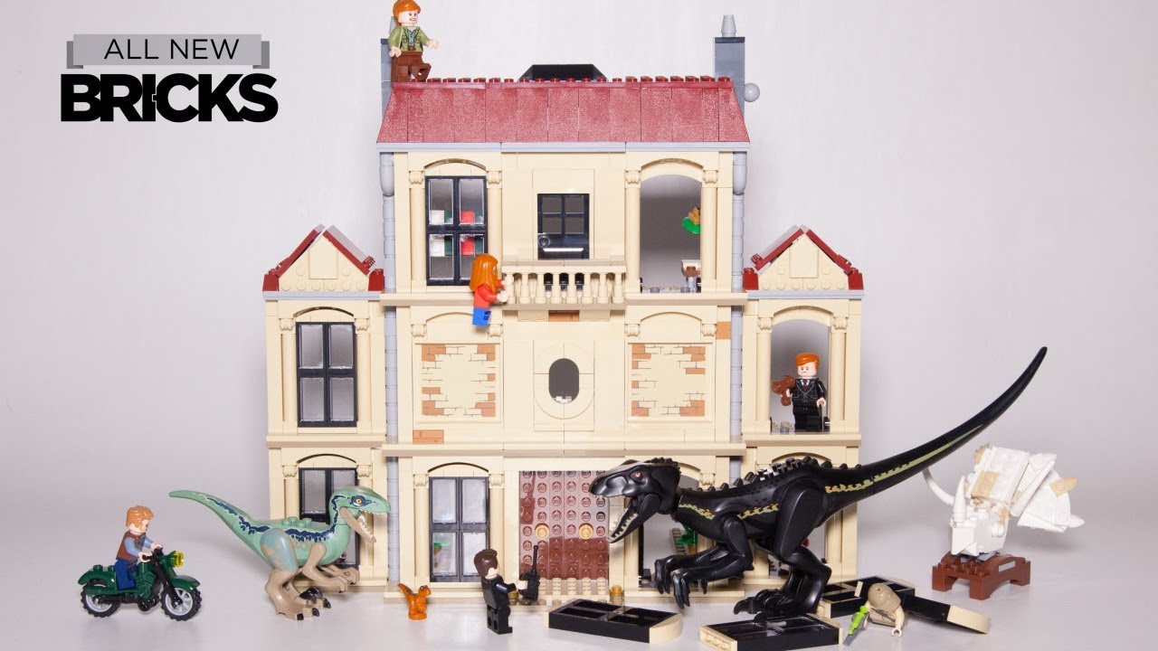 Lego Jurassic World Indoraptor Rampage at Lockwood Estate Lego Speed Build 75930