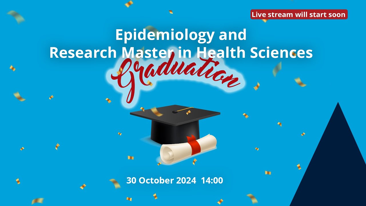 Diploma uitreiking Epidemiology and Research Master in Health Sciences