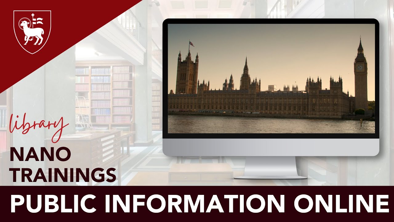 Nano Trainings: Public Information Online