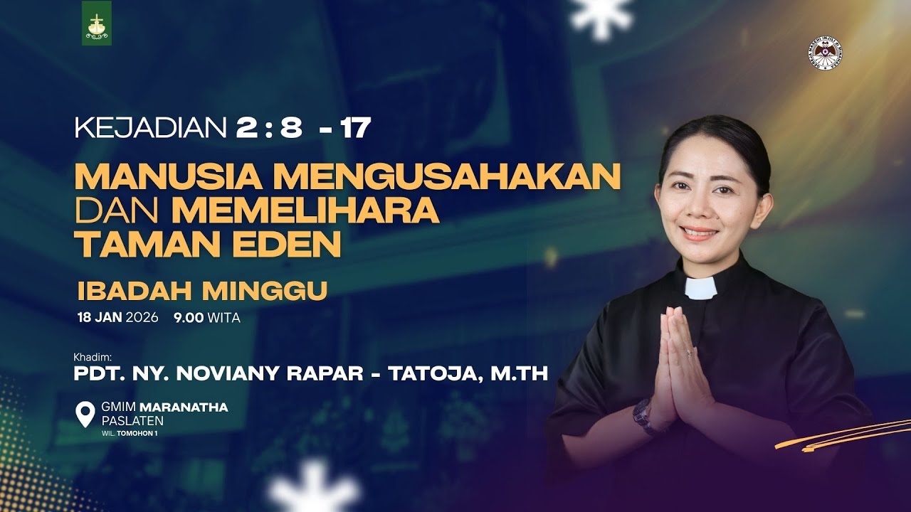 Ibadah Hari Minggu | 18 Januari 2026