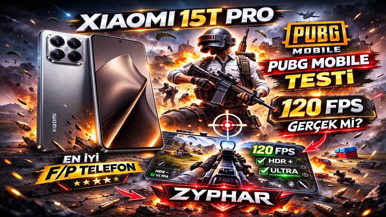 Xiaomi 15T Pro PUBG Mobile 120 FPS Gerçek mi? 😱 | En İyi F/P Telefon!
