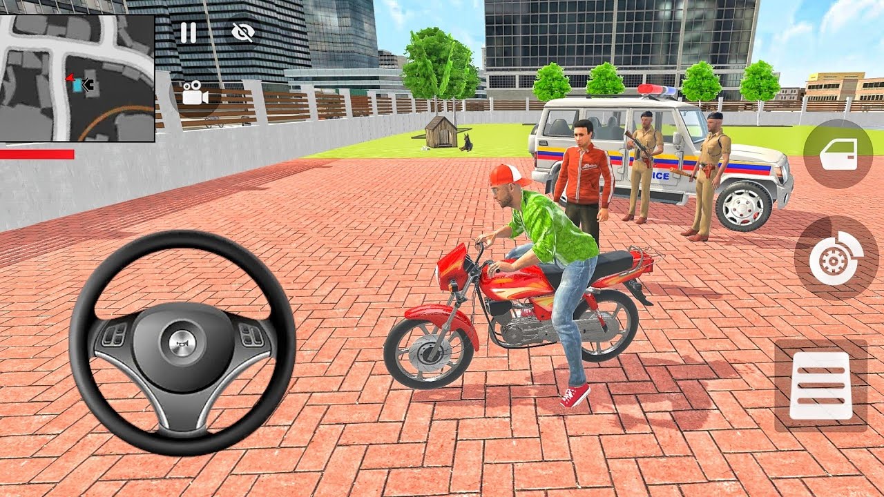 Gadi wala game 2026 offline 3d indian 🇮🇳 bikes challenge police 🚓 car wala video game 🎮 Riya gamerz 