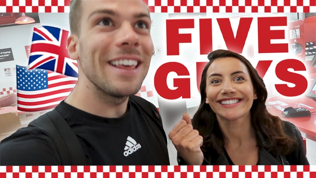 🇬🇧Trying the British FIVE GUYS! 🇺🇸