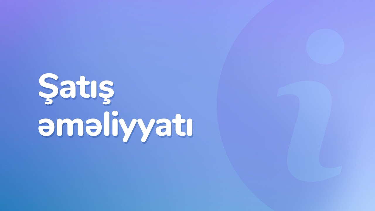 Şatış əməliyyatı