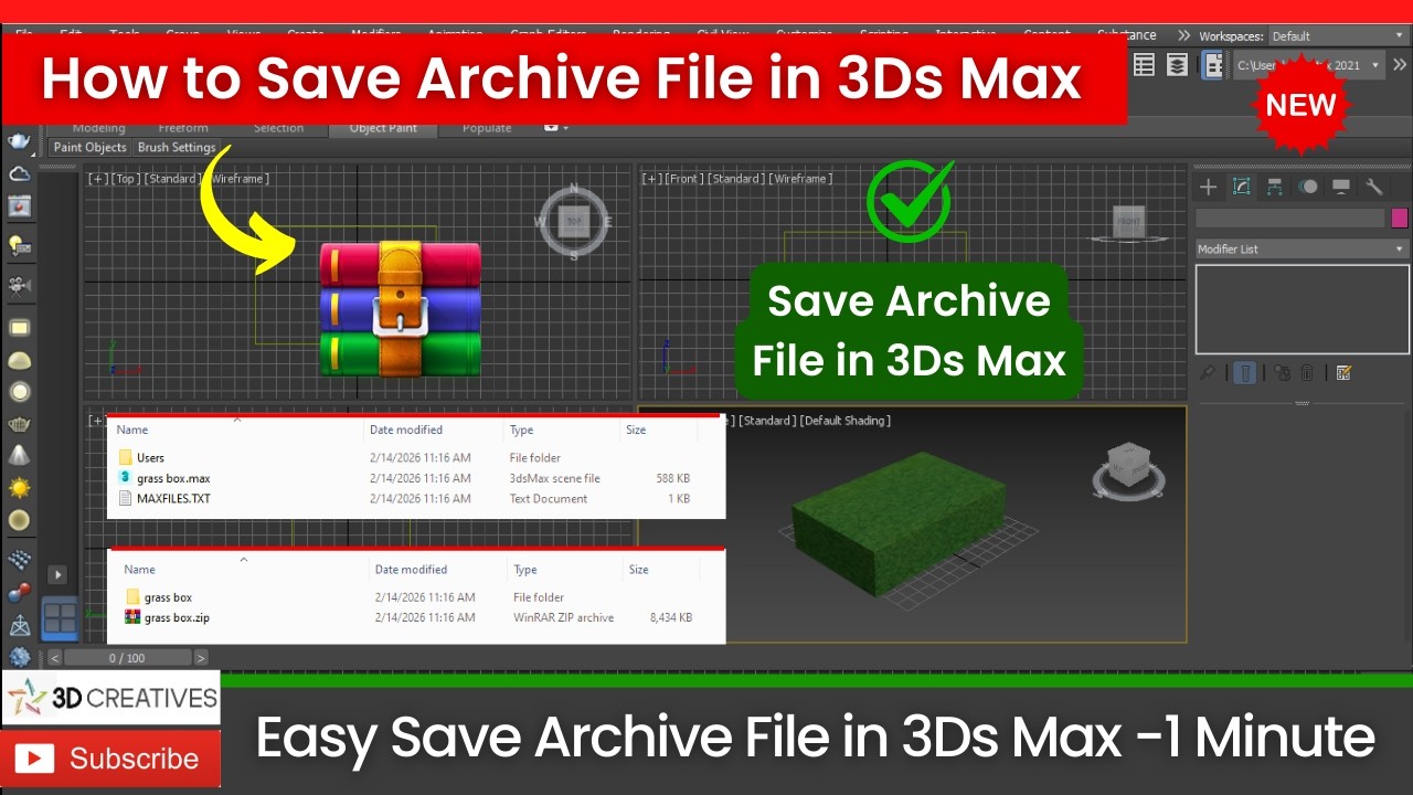 Saving Archive File 3DsMax