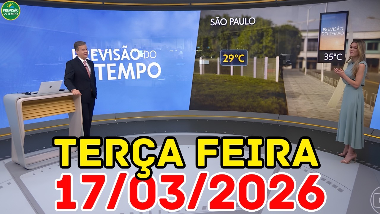 CALOR E ABAFAMENTO: Tarde de sol forte e temporais pelo país | Previsão do Tempo Jornal Hoje 17/03