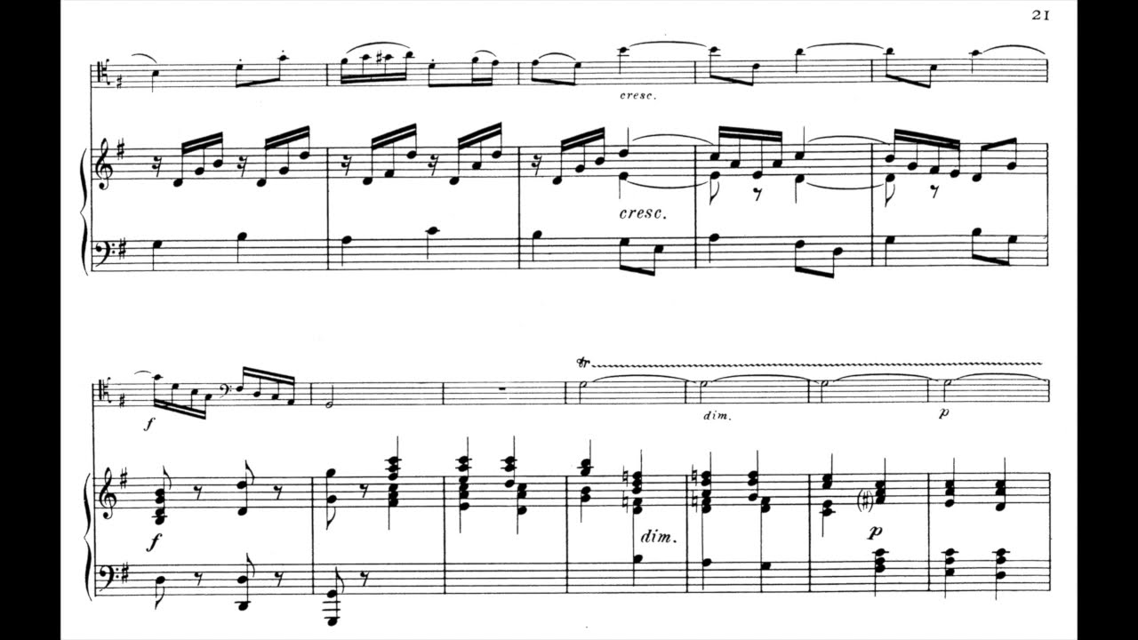 Saint-Saëns - Bassoon Sonata, 3rd & 4th Mov. (piano accompaniment)