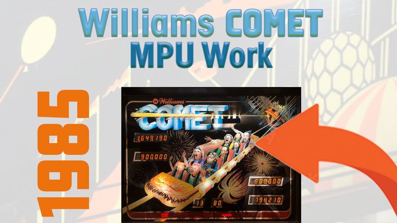 1985 Williams Pinball Comet MPU Work Pinball Repair #pinball #comet #williams #mpu #system 9