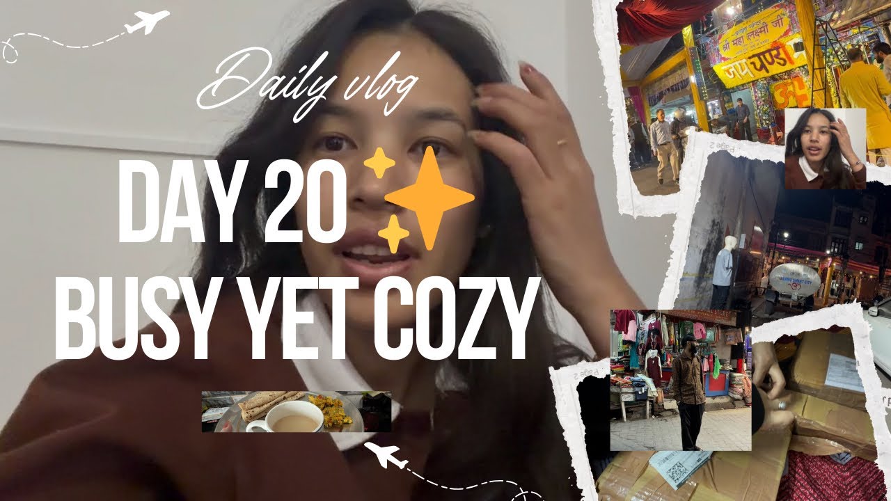 Day 20: Counter duty, ramen hunt, new shooting setup & cozy night ✨💛 #DailyVlog