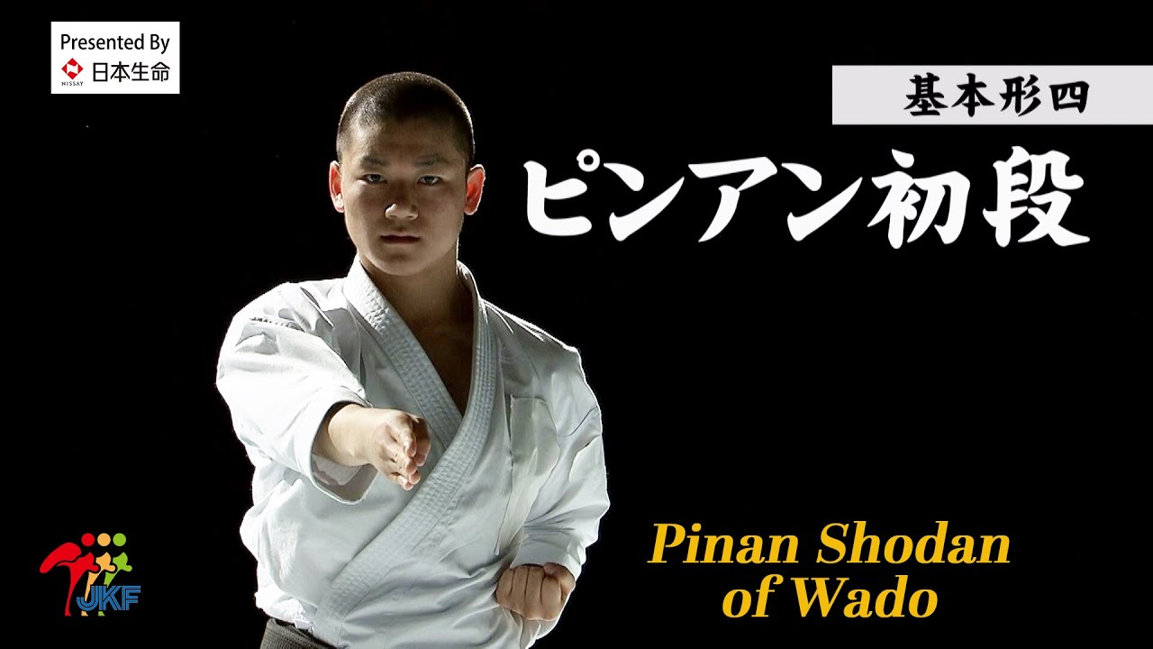 Karate Kihon Kata #4 Pinan Shodan of Wado 空手道形教範 和道流（基本形四） ピンアン初段