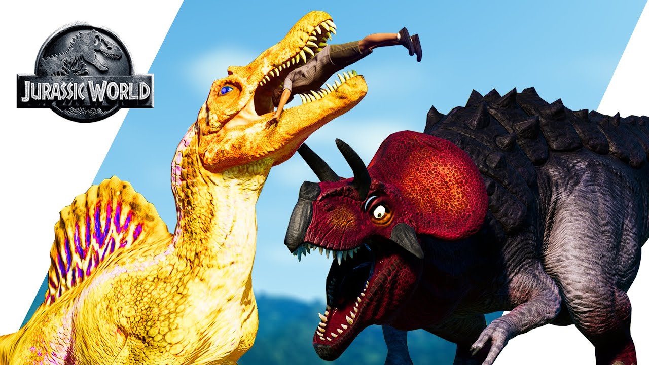 Spinosaurus vs Ultimasaurus - Jurassic World Evolution Skin Mods