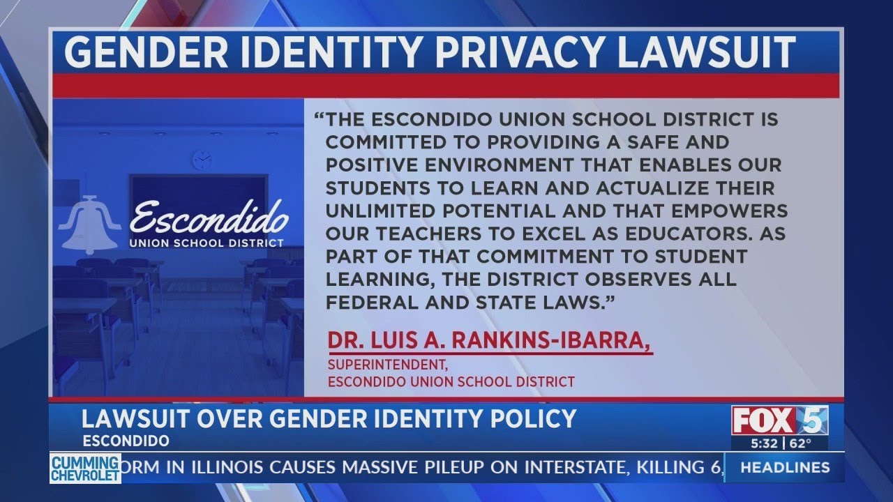 Escondido Teachers Suing School District Over Gender Identity Policy