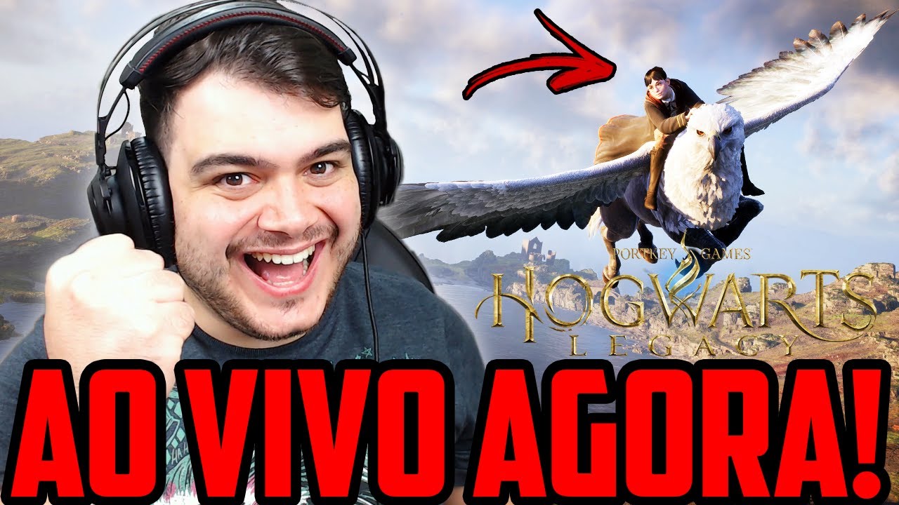 JOGANDO HOGWARTS LEGACY AO VIVO! Explorando Hogwarts e o mundo aberto!