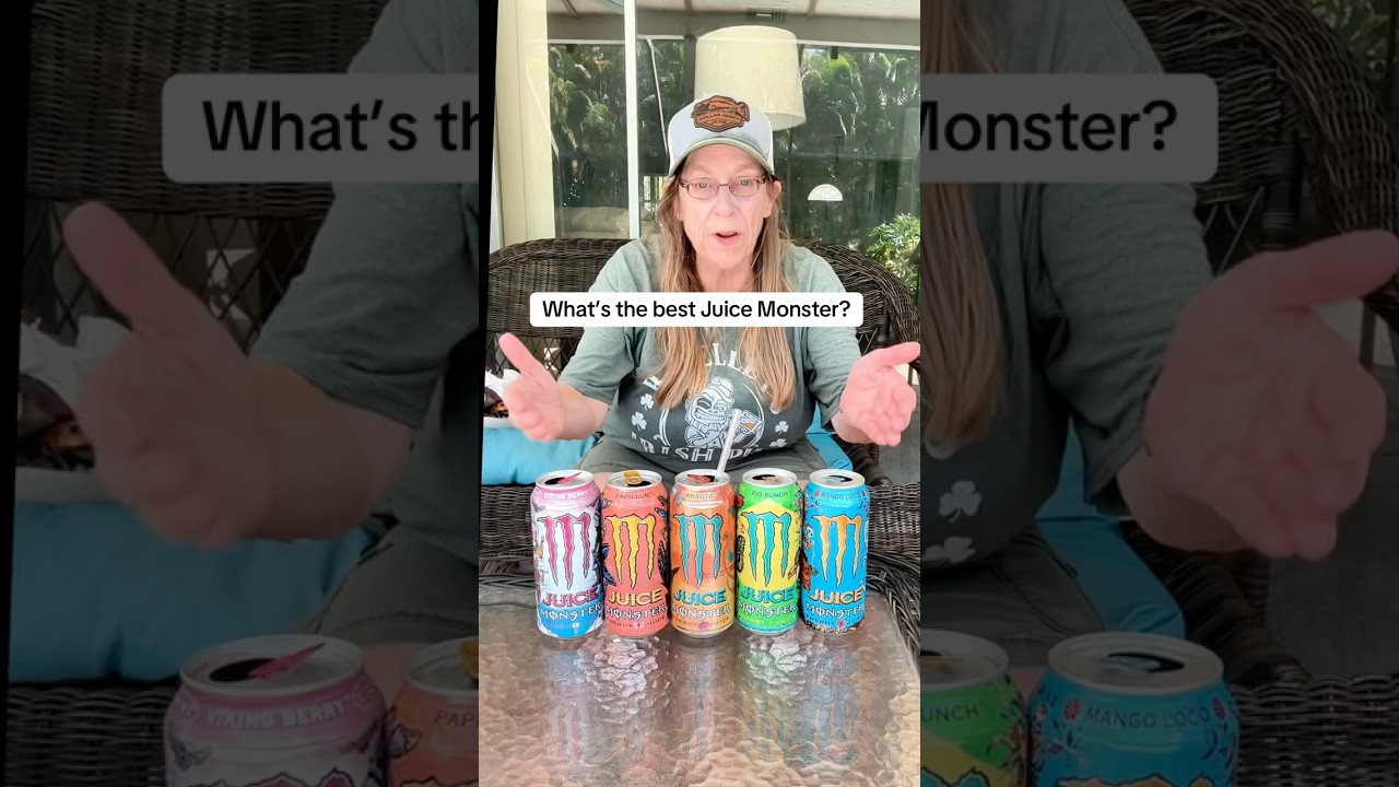 Топ-5 лучших энергетических напитков Juice Monster #обзореды #еда #энергетическийнапиток #шорты