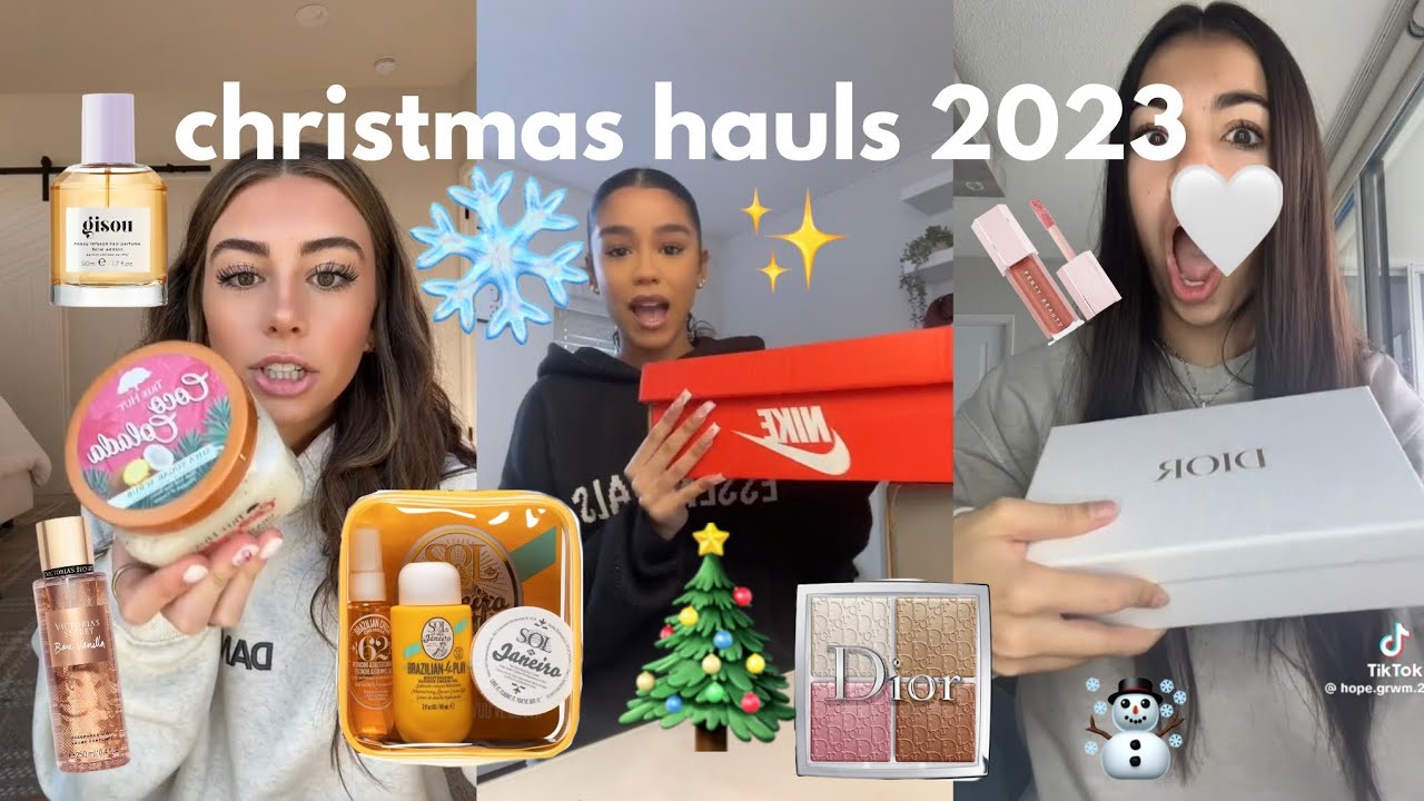 christmas hauls 2023 compilation!!❄️🎄☃️🎅🎁