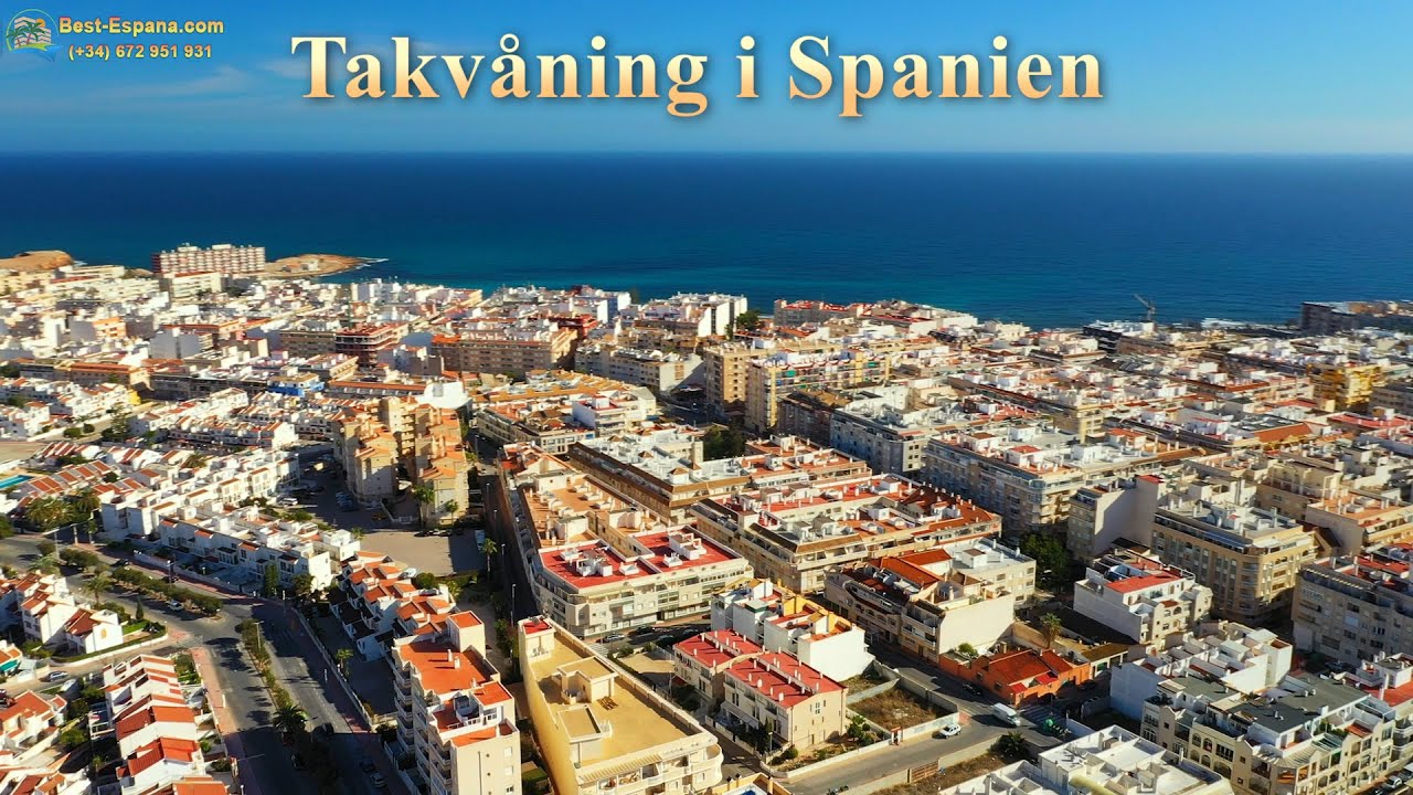 Billiga takvåning till salu i Spanien, fastighet i Torrevieja, duplex i Costa Blanca