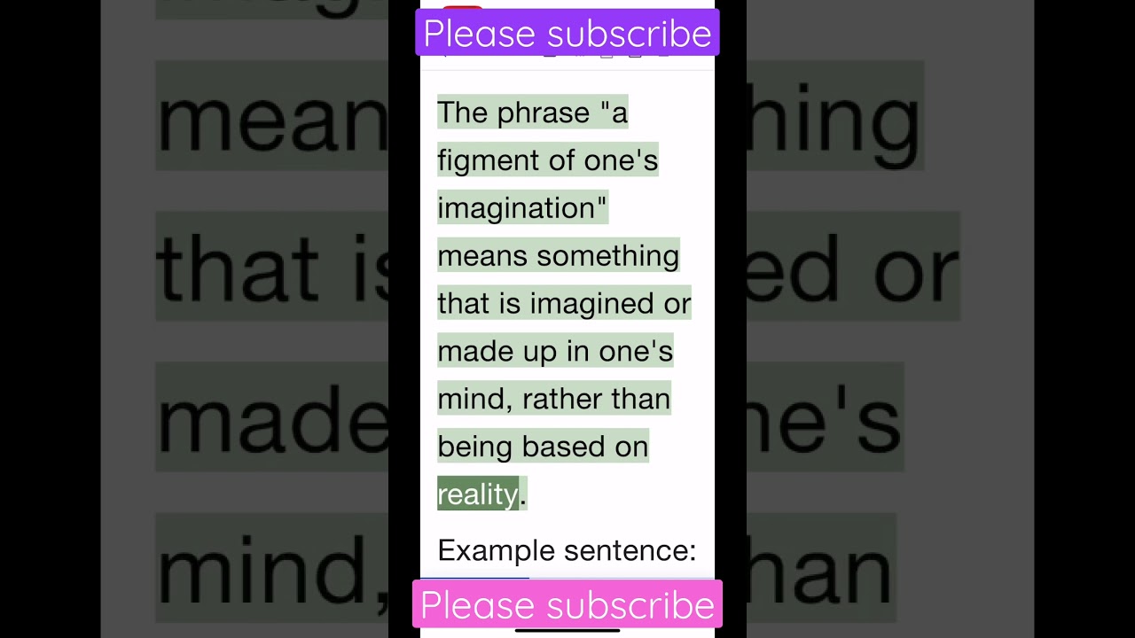 a figment of one&rsquo;s imagination #englishidioms #learnenglish #shorts