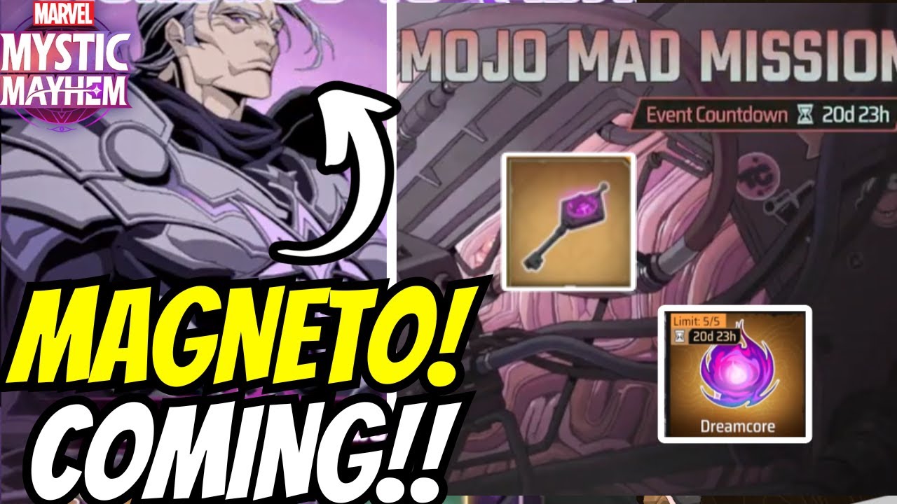MAGNETO COMFIRMED! ALSO MOJO MISSIONS REFRESH! SO MANY DREAMCORES! LET'S GO!