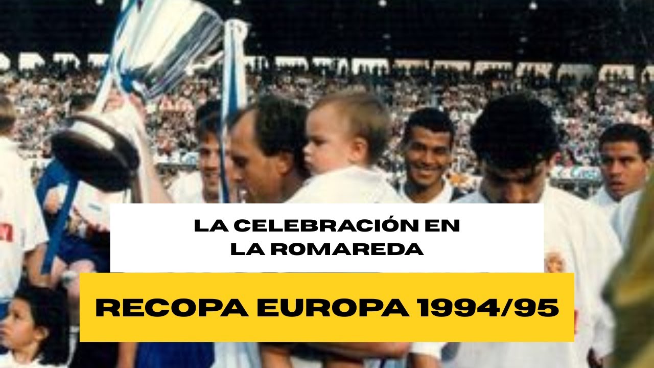 La celebración de La Recopa en La Romareda | Real Zaragoza 1-1 Racing Santander | La Liga 1994/95