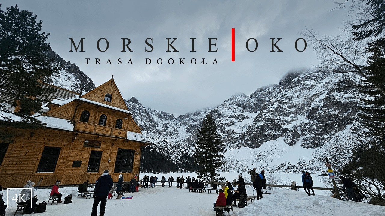 Morskie Oko dookoła, zimowy wypad czerwonym szlakiem - Tatry, schronisko nad Morskim Okiem
