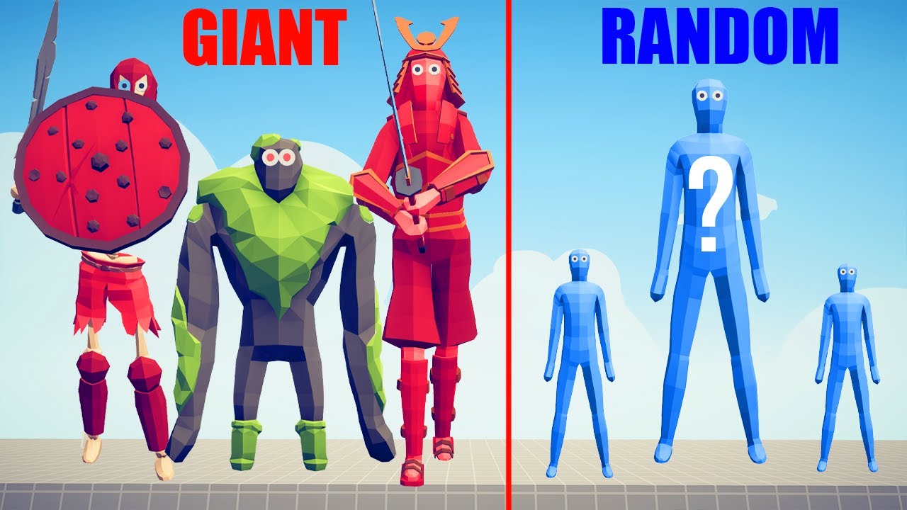 GIANT TEAM vs RANDOM TEAM 1 | TABS - Totally Accurate Battle Simulator