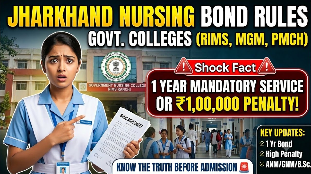 Service bond kya h🤯,stipen kitna milta h😍,nursing student ko jharkhandme govt.College's me|#nursing 