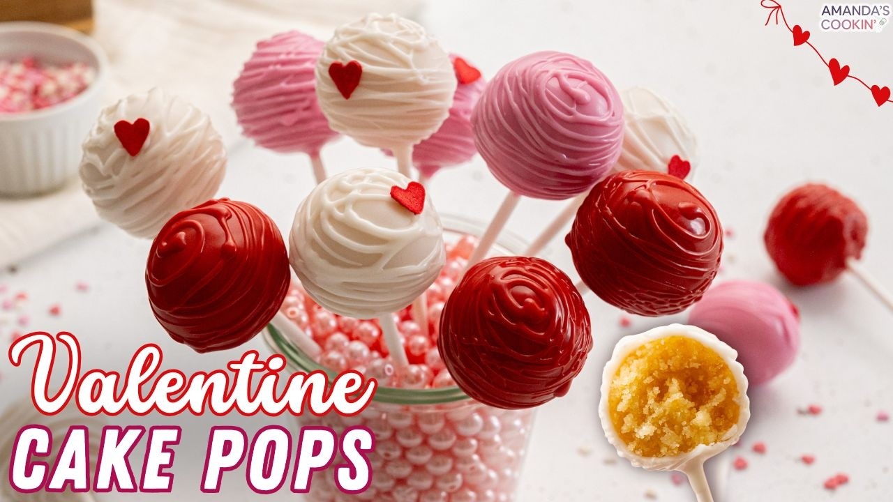 Valentine Cake Pops (EASY DESSERT!)