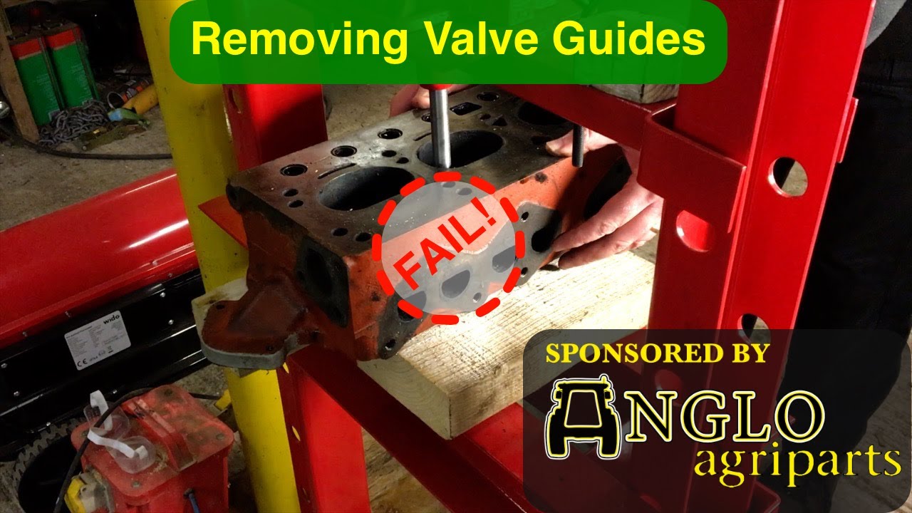 Ferguson TED20 - Removing Valve Stem Guides #1 - with Anglo Agriparts