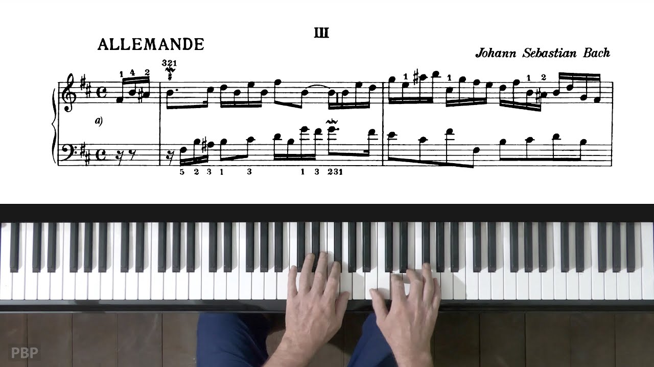Bach French Suite No.3 (complete) P. Barton, FEURICH 133 piano
