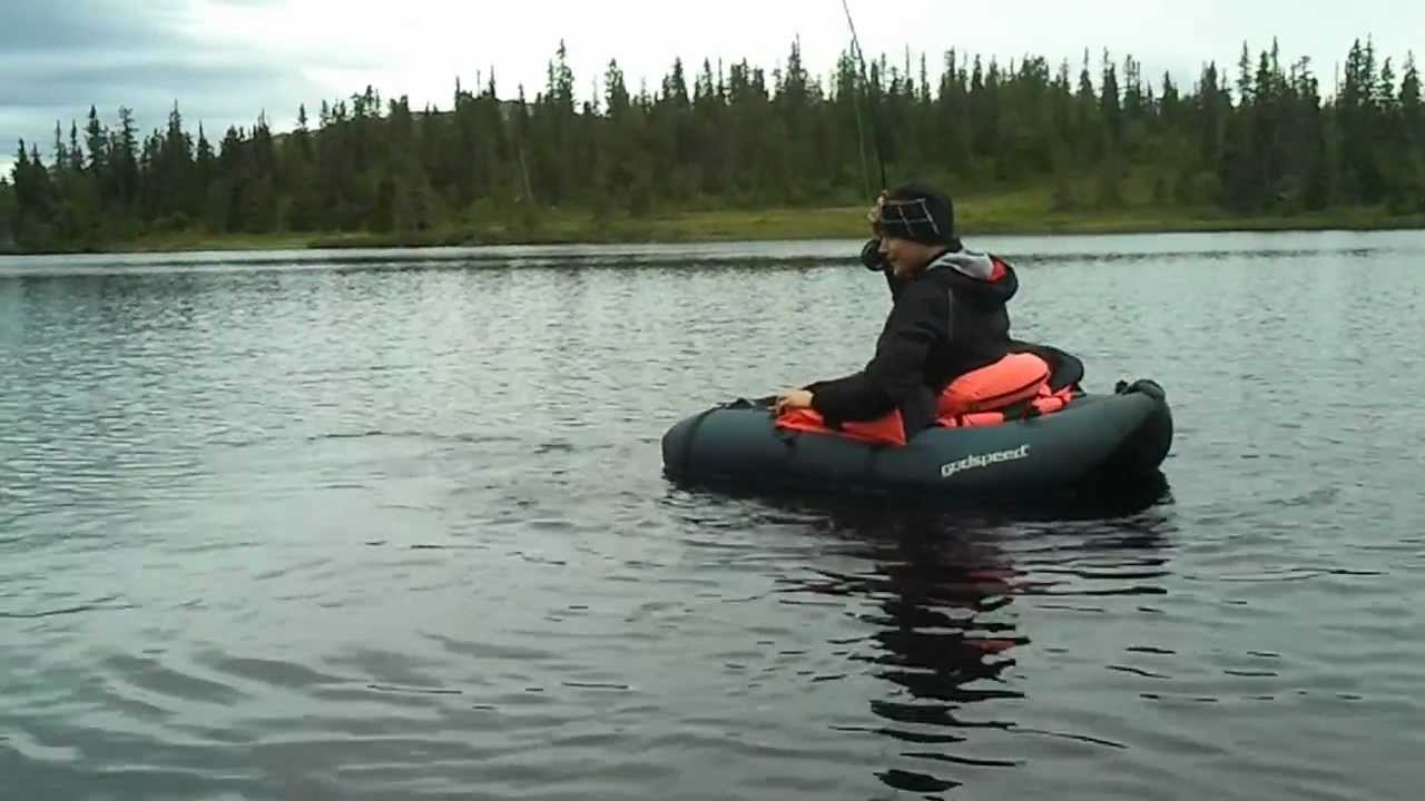 Bellybåt i Vassfaret 1,3 kilos ørret