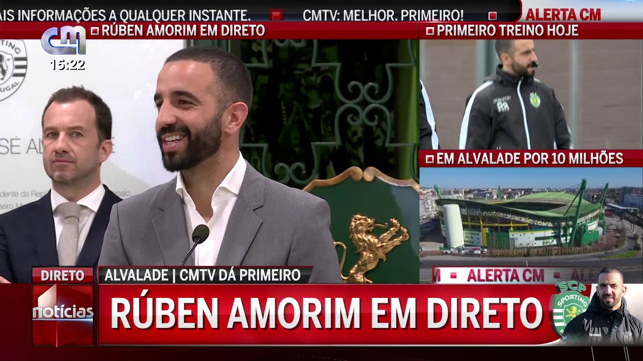 Apresentação de Rúben Amorim Sporting 05/03/2020