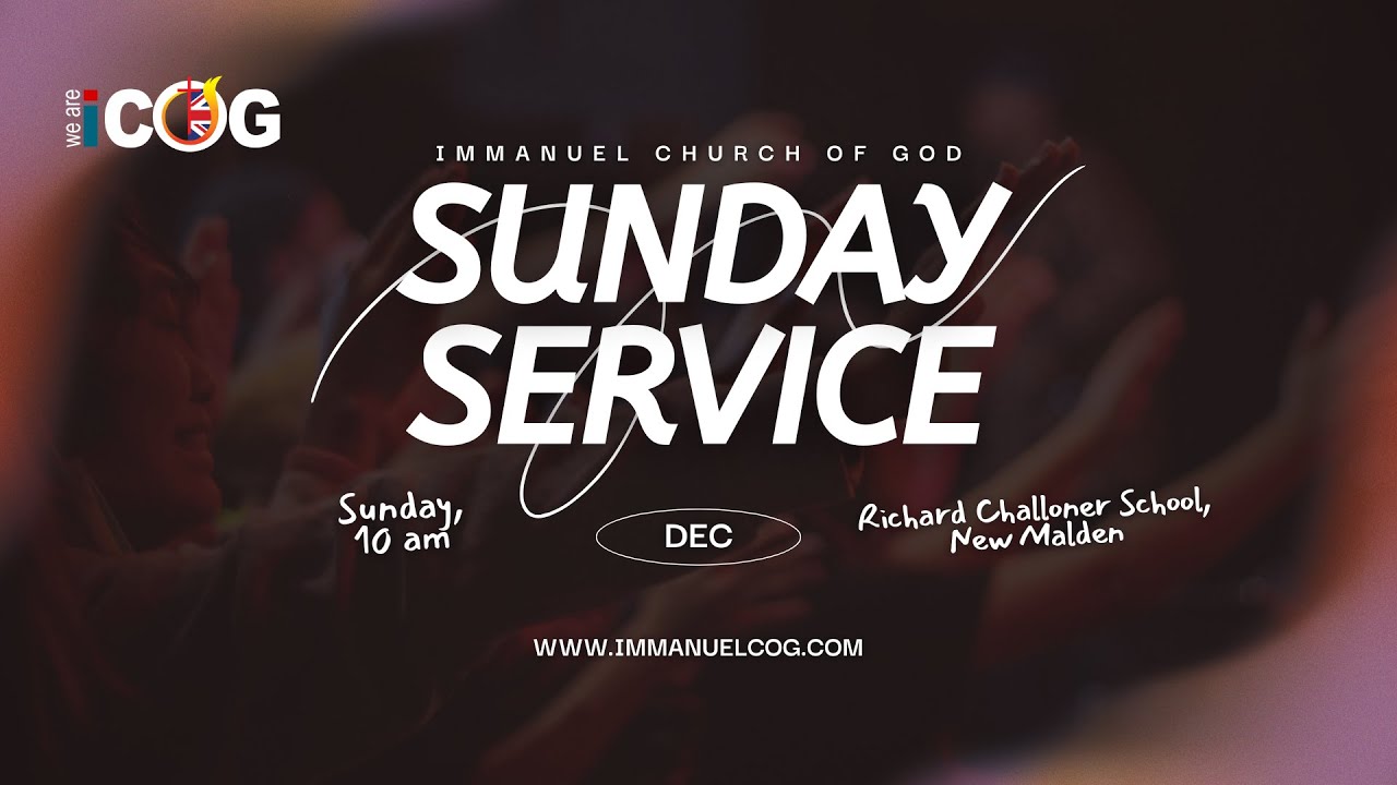 Sunday Service | ICOG | 28 DECEMBER 2025 | Guest Speaker Pr.Roy Markara