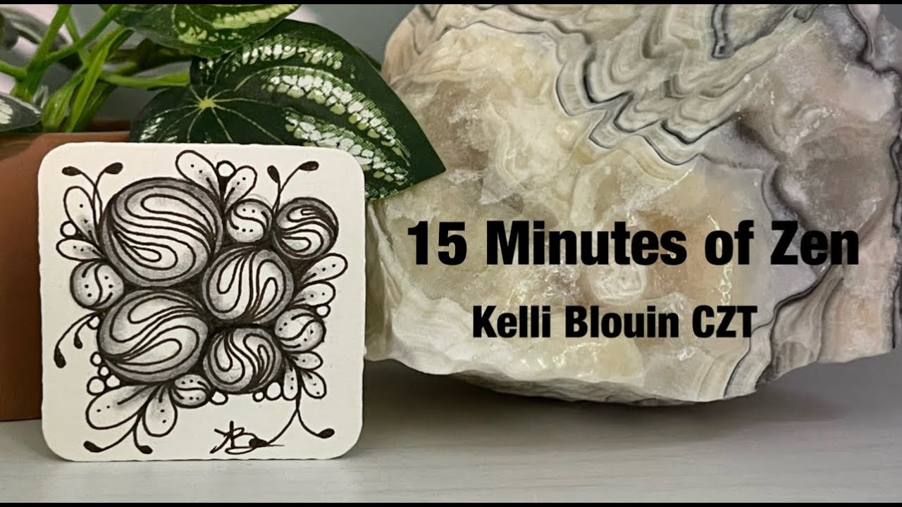 15 Minutes of Zen! Zentangle© method of drawing! Cruffle!