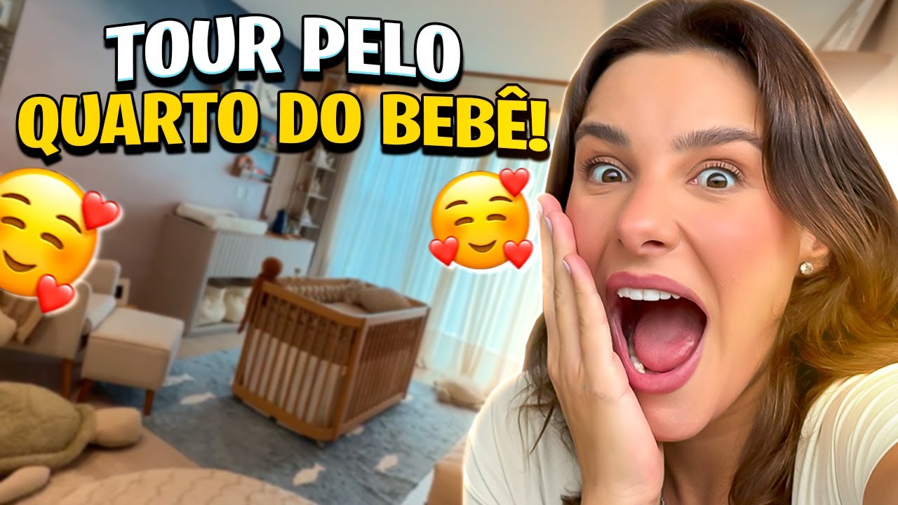 TOUR COMPLETO PELO QUARTO BEB&Ecirc;! 🩵 | Amanda Lunelli