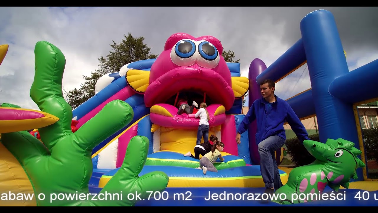 Pierwszy w Europie Największy Dmuchany Plac Zabaw