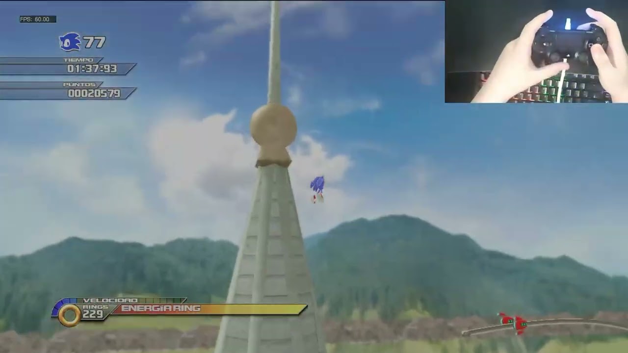 Sonic Unleashed Recompiled: Rooftop Run ACT 1 Speedrun W/Handcam (Dualshock 4)