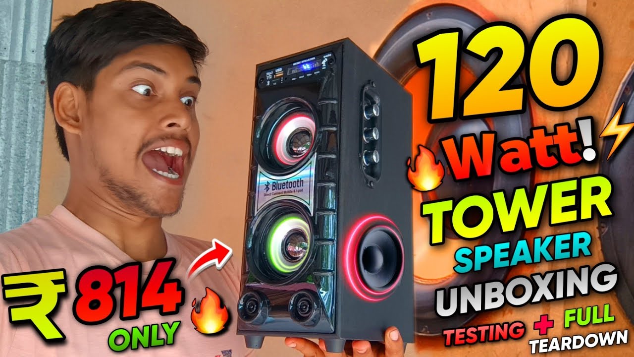 I Bought Cheapest Tower Speaker Available Online.. Only At ₹ 814 Rupees.. | Glx 1008 Tower Speaker