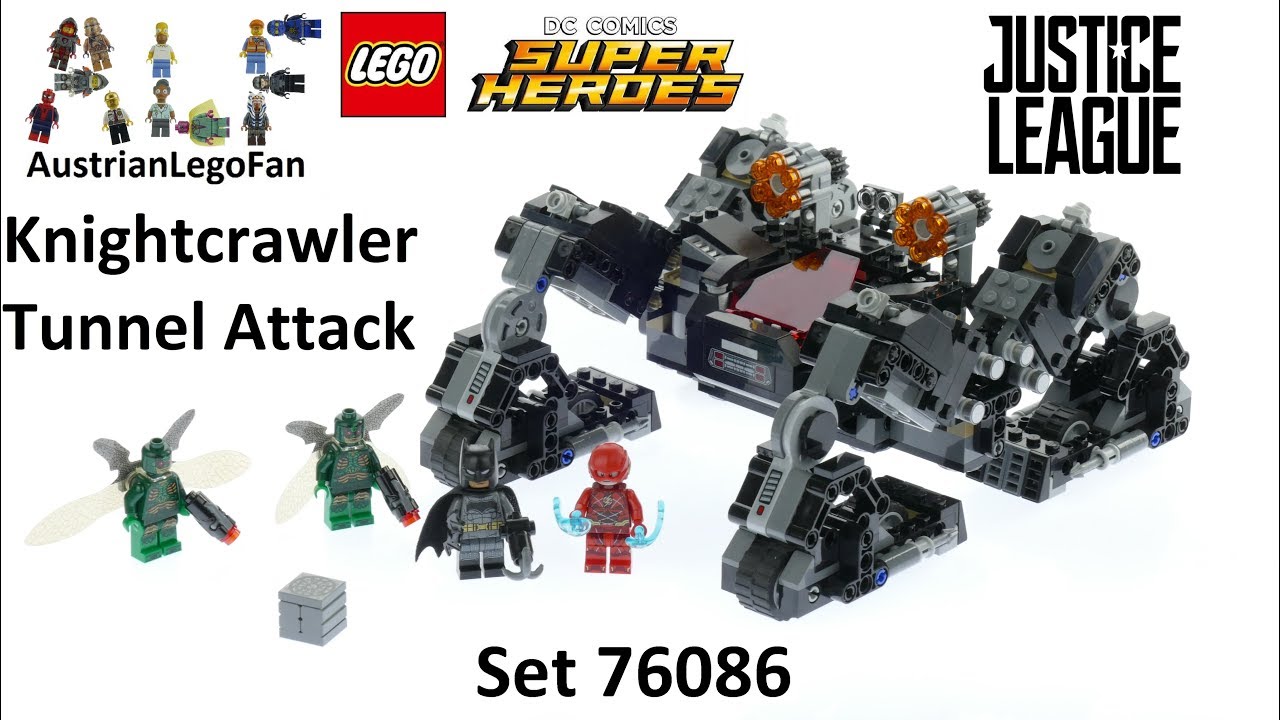 Lego Super Heroes 76086 Knightcrawler Tunnel Attack - Lego Speed Build Review