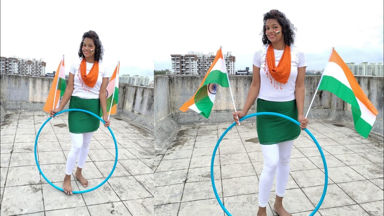 Patriotic Hulahoop dance Performance|Hulahoop dance|Independence day dance|Patriotic mash-up song