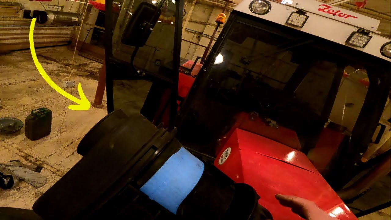 Zetor 16145 - suchy filtr powietrza Donaldson Powercore z Białorusi, przymiarka - pasuje jak ulał.